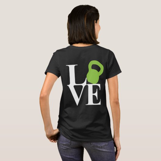 Kettlebell Love T-shirt (Achterkant volledig)