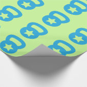 Kettlebell met een lege ster cadeaupapier (Hoek)