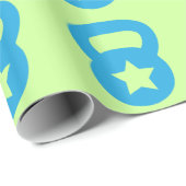 Kettlebell met een lege ster cadeaupapier (Rol Hoek)