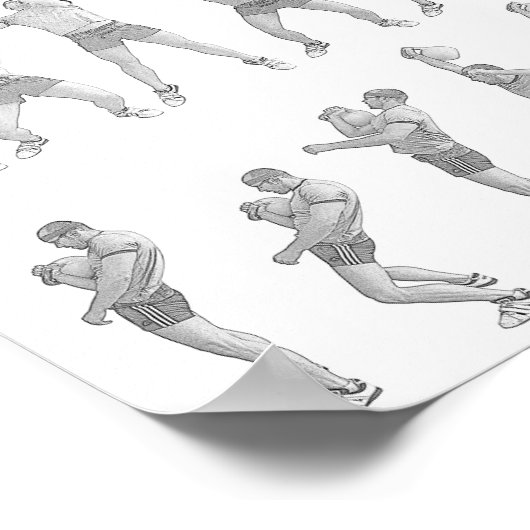 Kettlebell One Arm Jerk Poster (Hoek)