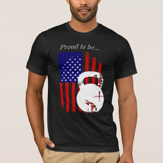 Kettlebell Partriot T-shirt (Voorkant)