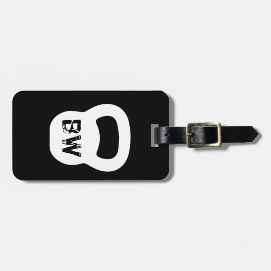 Kettlebell Personal Trainer Bagagelabel (Voorkant horizontaal)