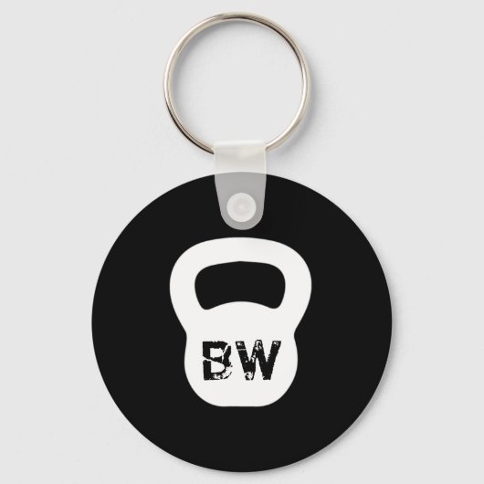 Kettlebell Personal Trainer Sleutelhanger (Voorkant)