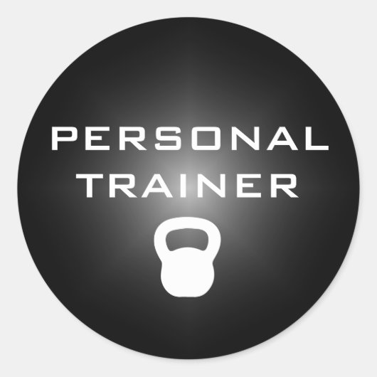 Kettlebell Personal Trainer Sticker (Voorkant)