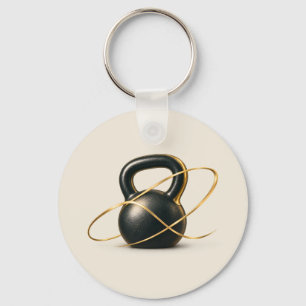 Kettlebell Persoonlijke Trainer Sleutelhanger