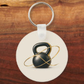 Kettlebell Persoonlijke Trainer Sleutelhanger (Voorkant)