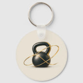 Kettlebell Persoonlijke Trainer Sleutelhanger (Achterkant)