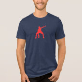 Kettlebell Power: Dynamische Swing Tri-Blend Shirt (Voorkant)