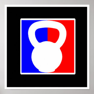 Kettlebell Pro-Logo - "Elite Fitness" - Afdruk Poster