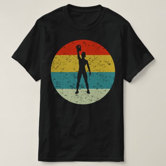 KETTLEBELl retro silhouette 70s T-shirt (Design voorkant)