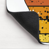 Kettlebell  Retro Verhard Sinaasappel Muismat (Hoek)