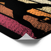 Kettlebell Retro Workout Powerlifting Bodybuilder Poster (Hoek)