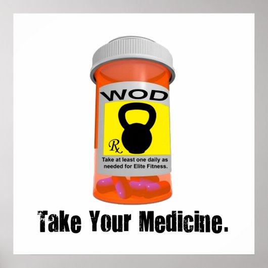 Kettlebell RX fles - neem uw Poster in (Voorkant)