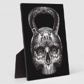 Kettlebell Skull - Gym Workout Motivatie Fotoplaat (Zijkant)