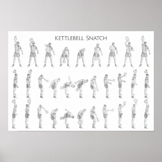 Kettlebell Snatch Poster (Voorkant)