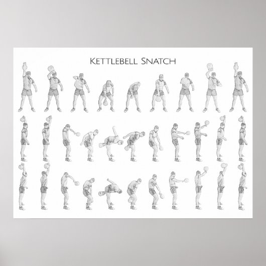Kettlebell Snatch Poster (Voorkant)