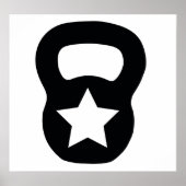 Kettlebell Star Poster (Voorkant)