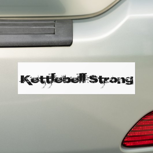 Kettlebell Sterke Bumpersticker (Op auto)
