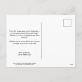 Kettlebell Stronger Year Stronger You Blue Black Feestdagenkaart (Achterkant)