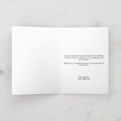 Kettlebell Stronger Year Stronger You Blue Black Folie Wenskaart (Binnenlaag)