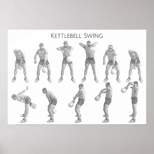 Kettlebell Swing Poster (Voorkant)