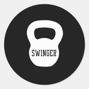 Kettlebell Swinger Ronde Sticker