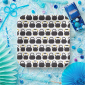 Kettlebell verjaardagsfeestje papieren bordje (Feest)