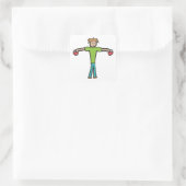 Kettlebell Vierkante Sticker (Tas)