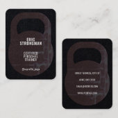 Kettlebell-vormkap Visitekaartje (Voorkant / Achterkant)