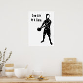 Kettlebell Weight Workout Fitness Motivatie Poster (Keuken)