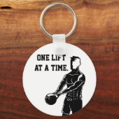 Kettlebell Weight Workout Fitness Motivatie Sleutelhanger (Voorkant)