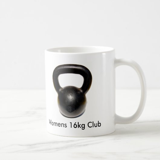 Kettlebell, Womens 16 kg Club Koffiemok (Rechts)