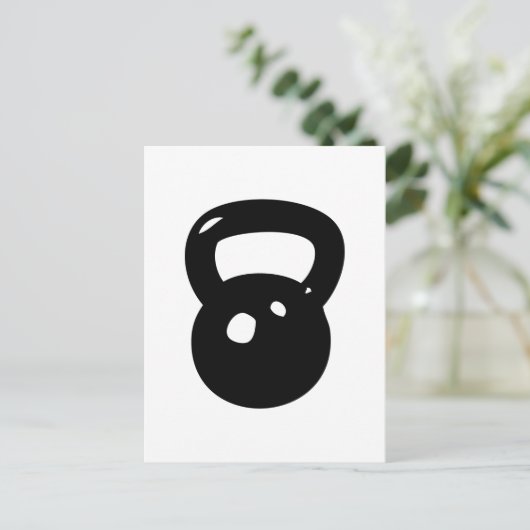 Kettlebell Workout Briefkaart (Staand voorkant)
