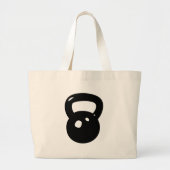 Kettlebell Workout Grote Tote Bag (Voorkant)