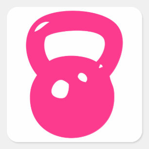 Kettlebell Workout Vierkante Sticker