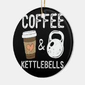 Kettlebells Coffee HIIT Fitness Workout Gym Keramisch Ornament (Links)