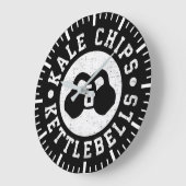 Kettlebells en boerenkoolchips - Funny Novelty Wor Grote Klok (Hoek)