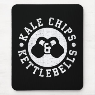 Kettlebells en boerenkoolchips - Funny Novelty Wor Muismat