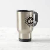 Kettlebells en boerenkoolchips - Funny Novelty Wor Reisbeker (Voorkant rechts)