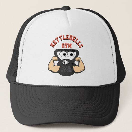 Kettlebells Gym Workout Trucker Pet (Voorkant)