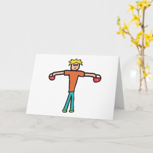 Kettlebells Kaart (Gele Bloem)