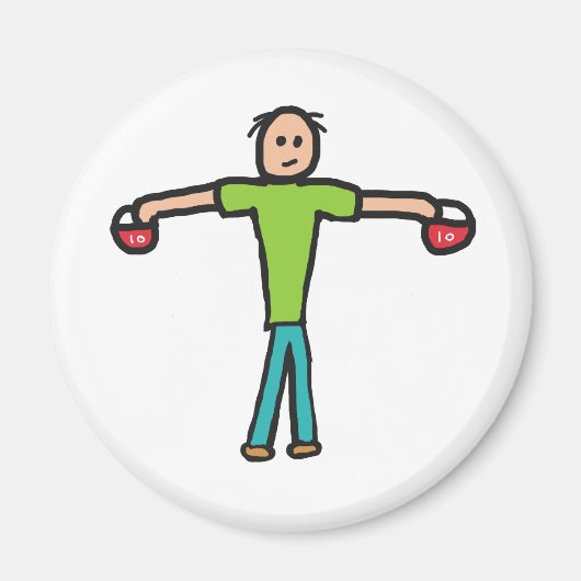 Kettlebells Magneet (Voorkant)