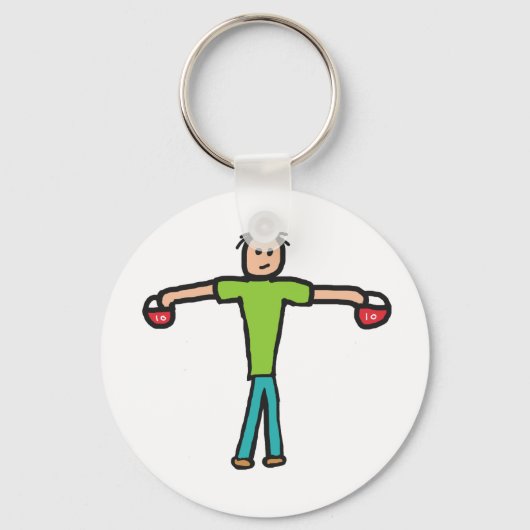 Kettlebells Sleutelhanger (Voorkant)