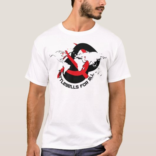 Kettlebells voor iedereen t-shirt (Voorkant)