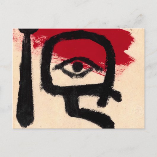 Kettledrummer van Paul Klee Briefkaart (Voorkant)