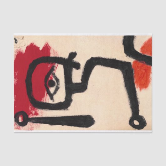 Kettledrummer van Paul Klee Tissuepapier (Voorkant)