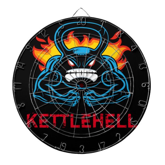 kettlehel dartbord (Voorkant)