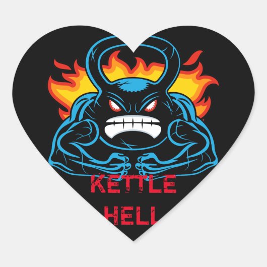 kettlehel hart sticker (Voorkant)