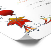 Ketubah met boom of Life in de Herfst,170926 Poster (Hoek)