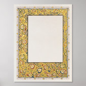 Ketubah Rubaiyat Handschrift Art Nouveau Folie Afdrukken (Voorkant)